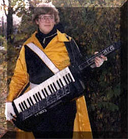 Neil with Synth in HS Marching Band